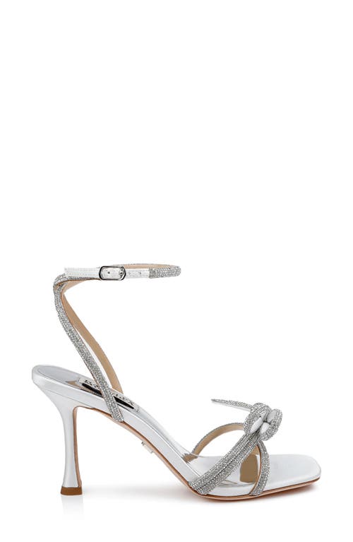 Badgley Mischka Collection Effie Ankle Strap Sandal In Silver