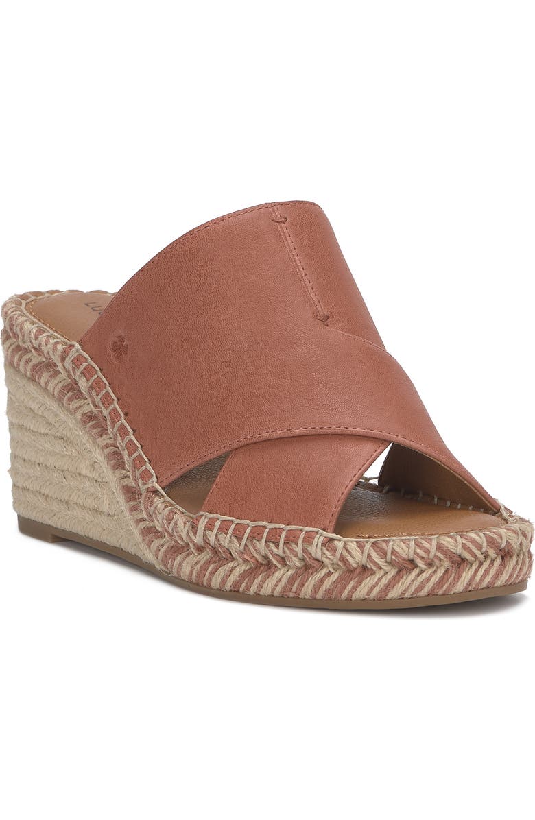 Lucky Brand Cailey Espadrille Wedge Sandal, Main, color, Baked Clay