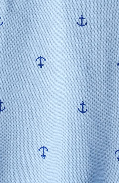 Nordstrom Kids' Print Polo In Blue