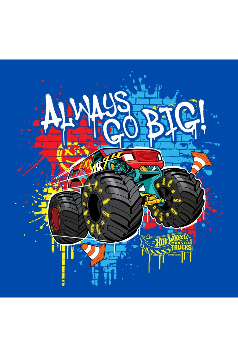 Boy's Hot Wheels Always Go Big  Graphic T-Shirt, Alternate, color, Royal Blue