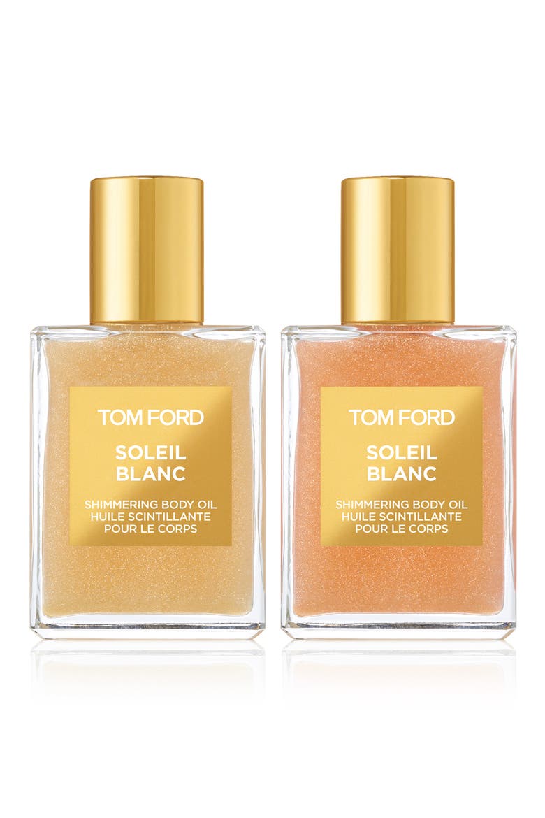 Soleil Blanc Shimmering Body Oil Mini Duo, Main, color, NO COLOR