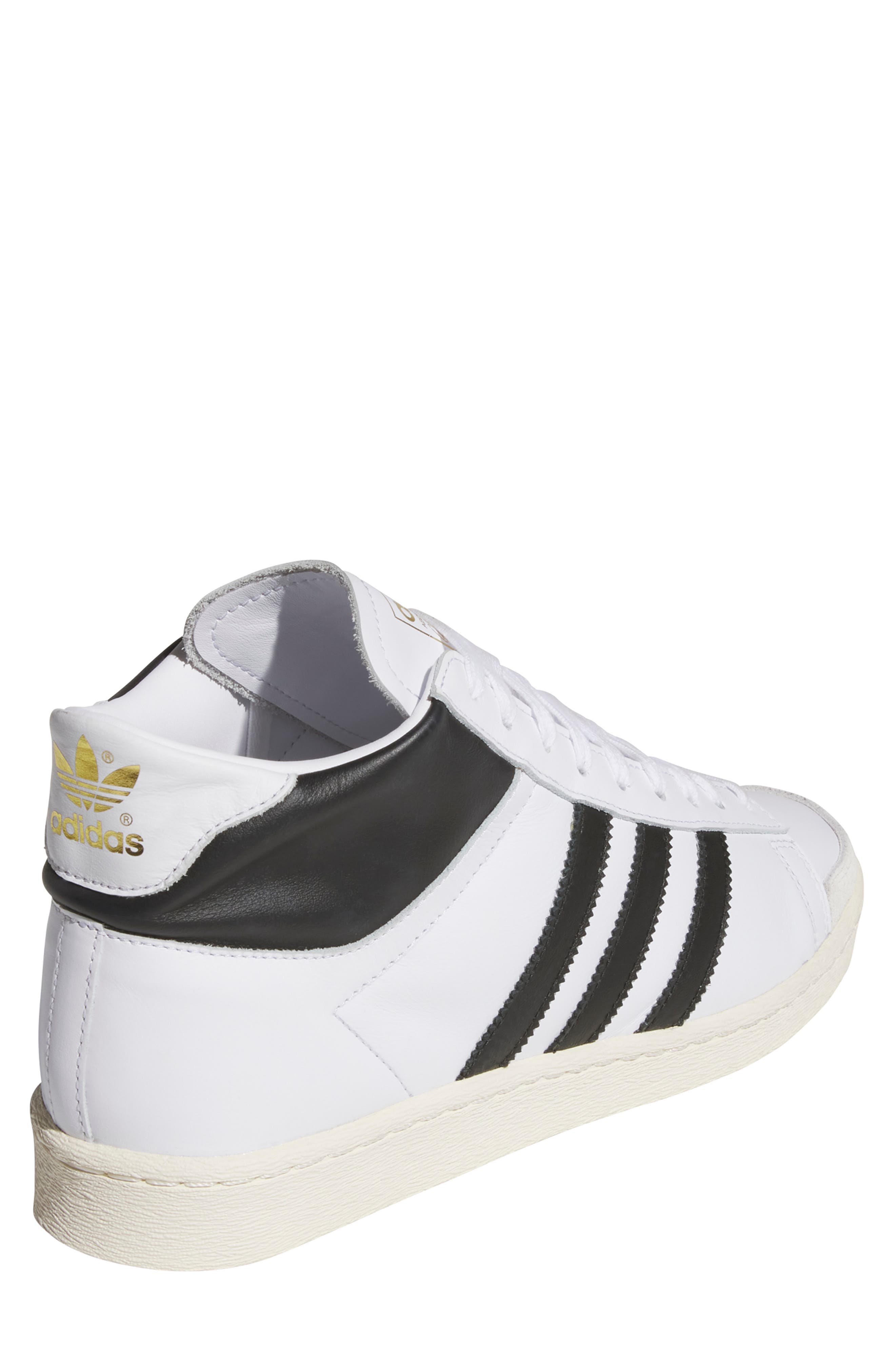adidas Gender Inclusive Jabbar Hi Basketball Sneaker, Alternate, color, White/ Black/ Off White