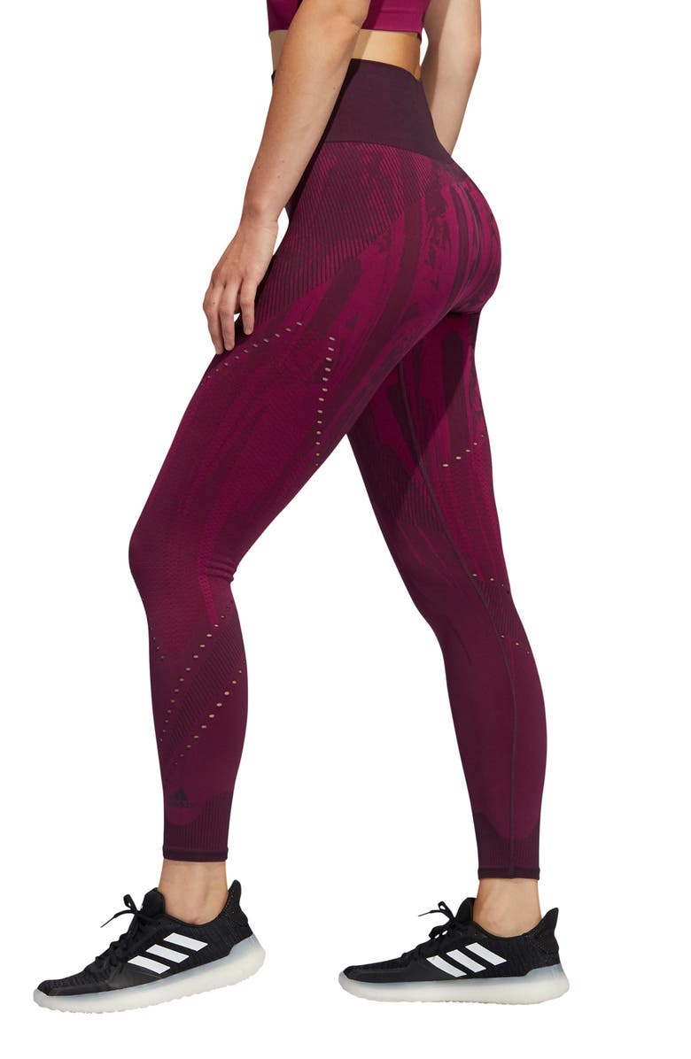 adidas High Waist Primeknit Leggings, Alternate, color, 