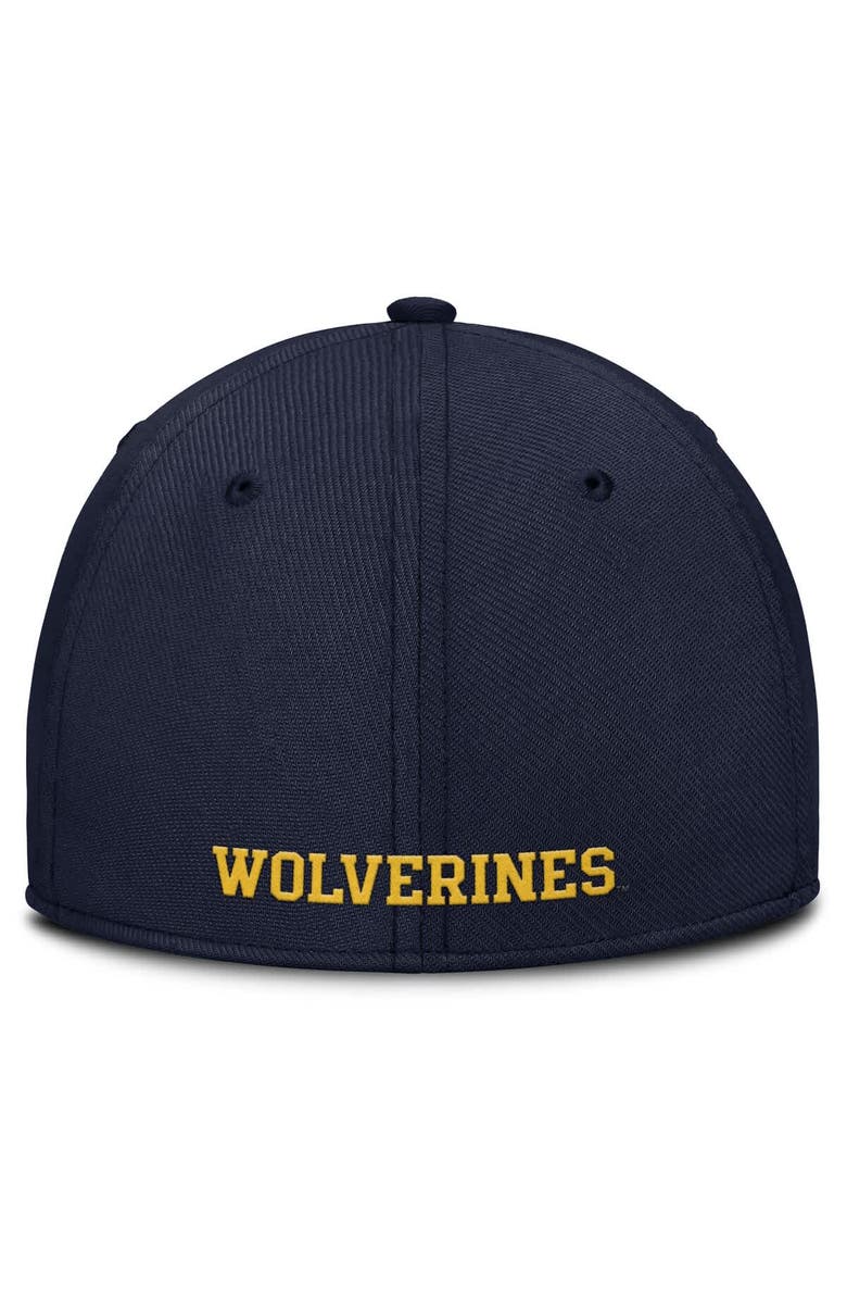 Jordan Brand Men's Jordan Brand Navy Michigan Wolverines 2025 On-Field Rise Performance Flex Hat, Alternate, color, 