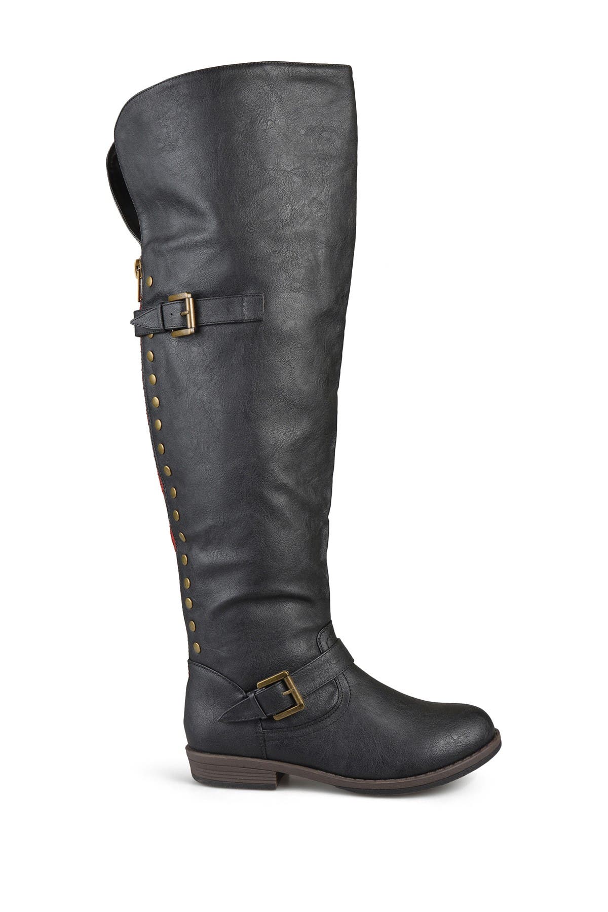 Kane Studded Tall Boot - Wide Calf, Alternate, color, BLACK