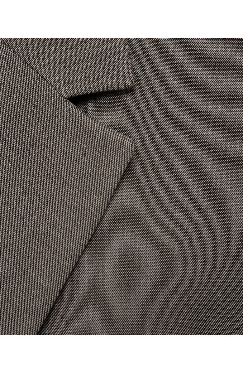 MANGO Helena Crop Blazer, Alternate, color, Brown