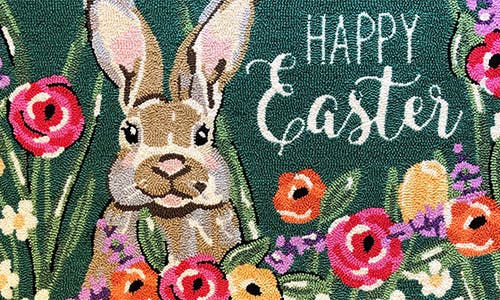 R16 Home Easter Hare Doormat In Ultamarine