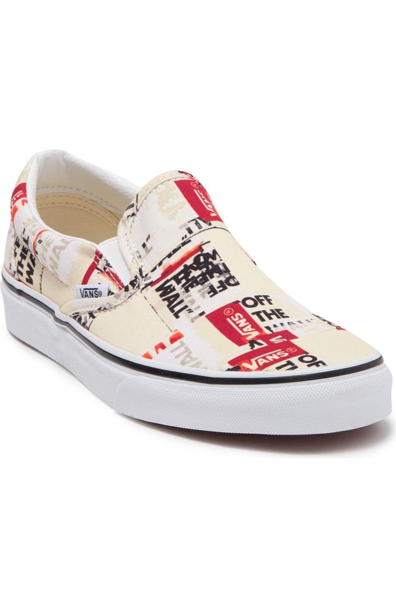 Vans Packing Tape Classic Slip-On Sneaker, Alternate, color,