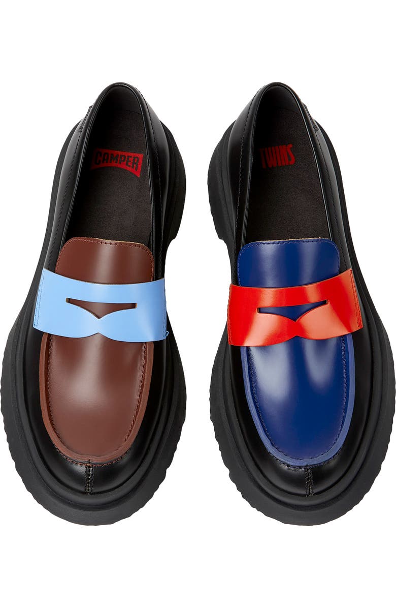Camper Walden Mismatched Penny Loafer, Alternate, color,