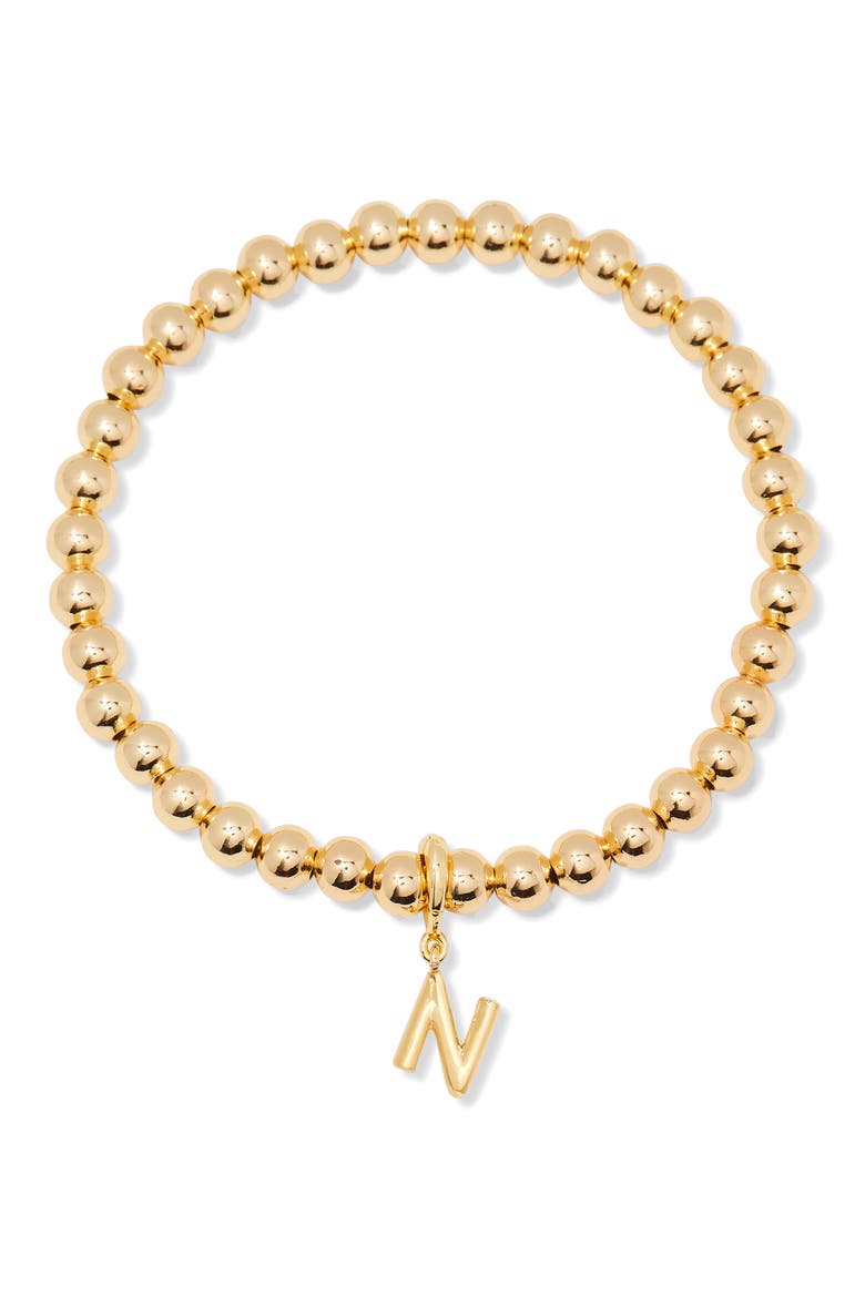 Makenna Initial Charm Bracelet, Main, color, GOLD - N