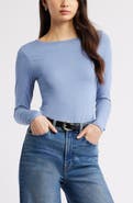 Open Edit Cowl Back Long Sleeve Shirt