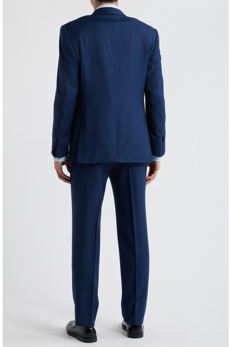 Siena Regular Fit Navy Check Super 150s Wool Suit, Alternate, color, NAVY