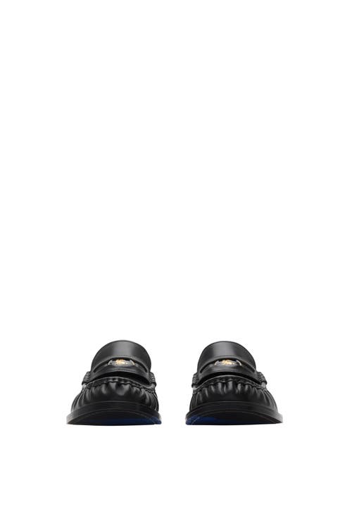 Burberry Cadet Grained Calf Leather Penny Loafers