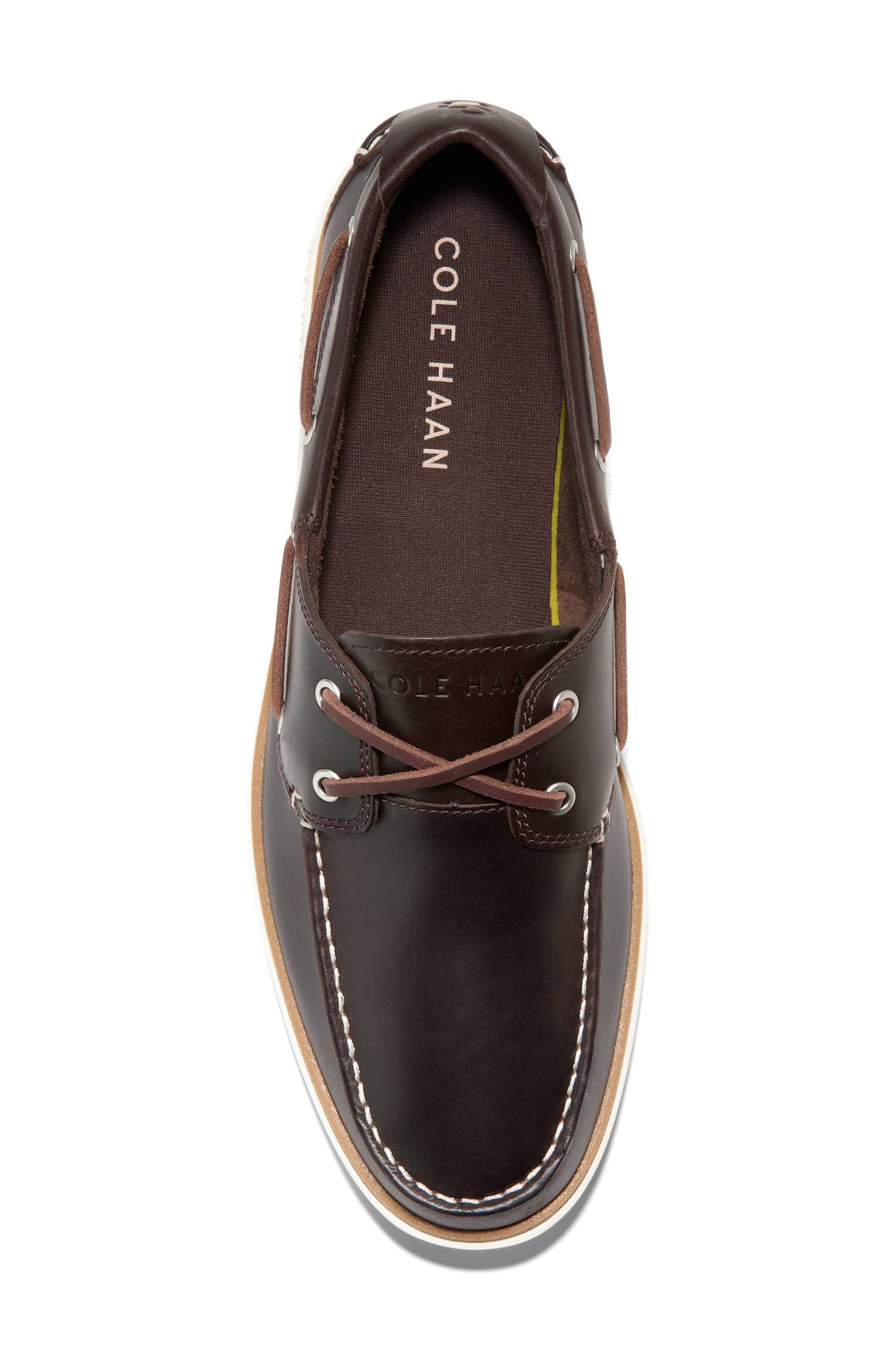GrandPro Windward Boat Shoe, Alternate, color, DARK CHOCOLATE / IVORY