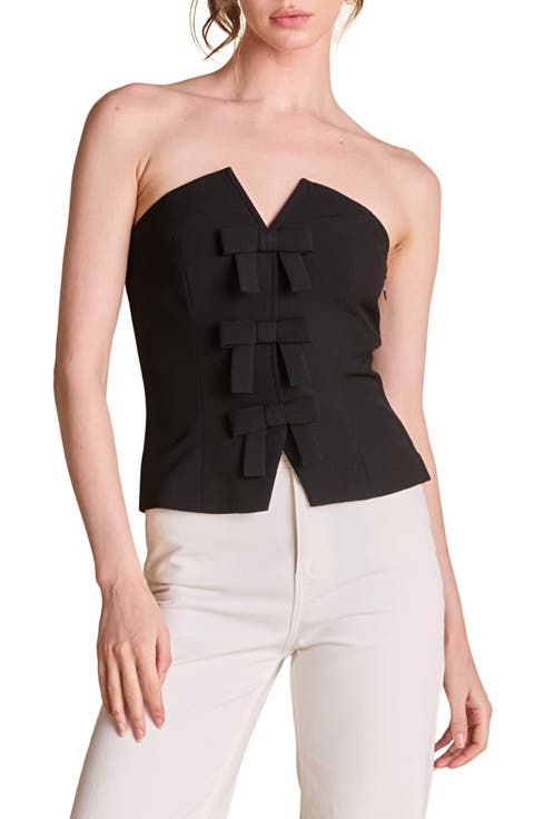 Bow Detail Bustier Top
