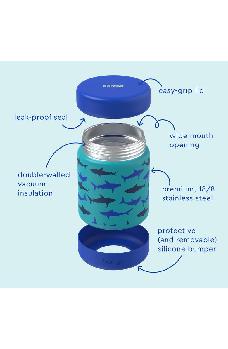BENTGO Kids' Insulated Stainless Steel Food Jar, Alternate, color, Shark