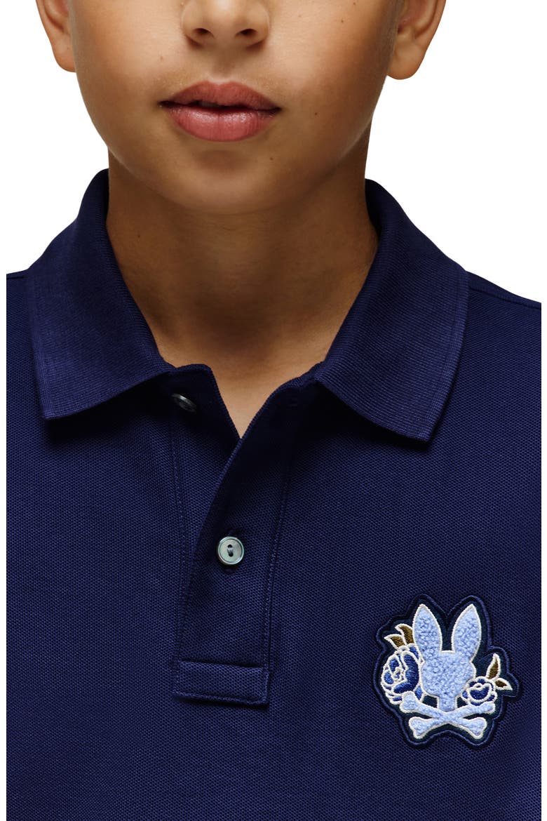 Kids' Auguste Piquè Polo, Alternate, color, EVENING BLUE