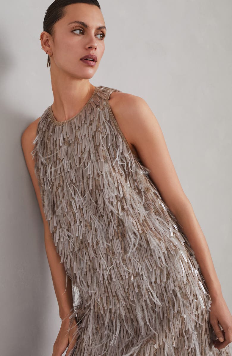 Brunello Cucinelli Dazzling Embroidery dress, Alternate, color,