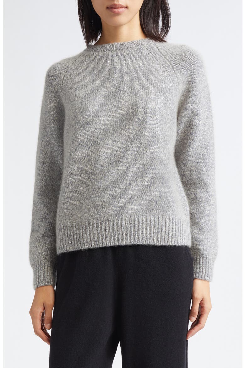 Bay Cashmere & Cotton Crewneck Sweater, Main, color, SEA SURF