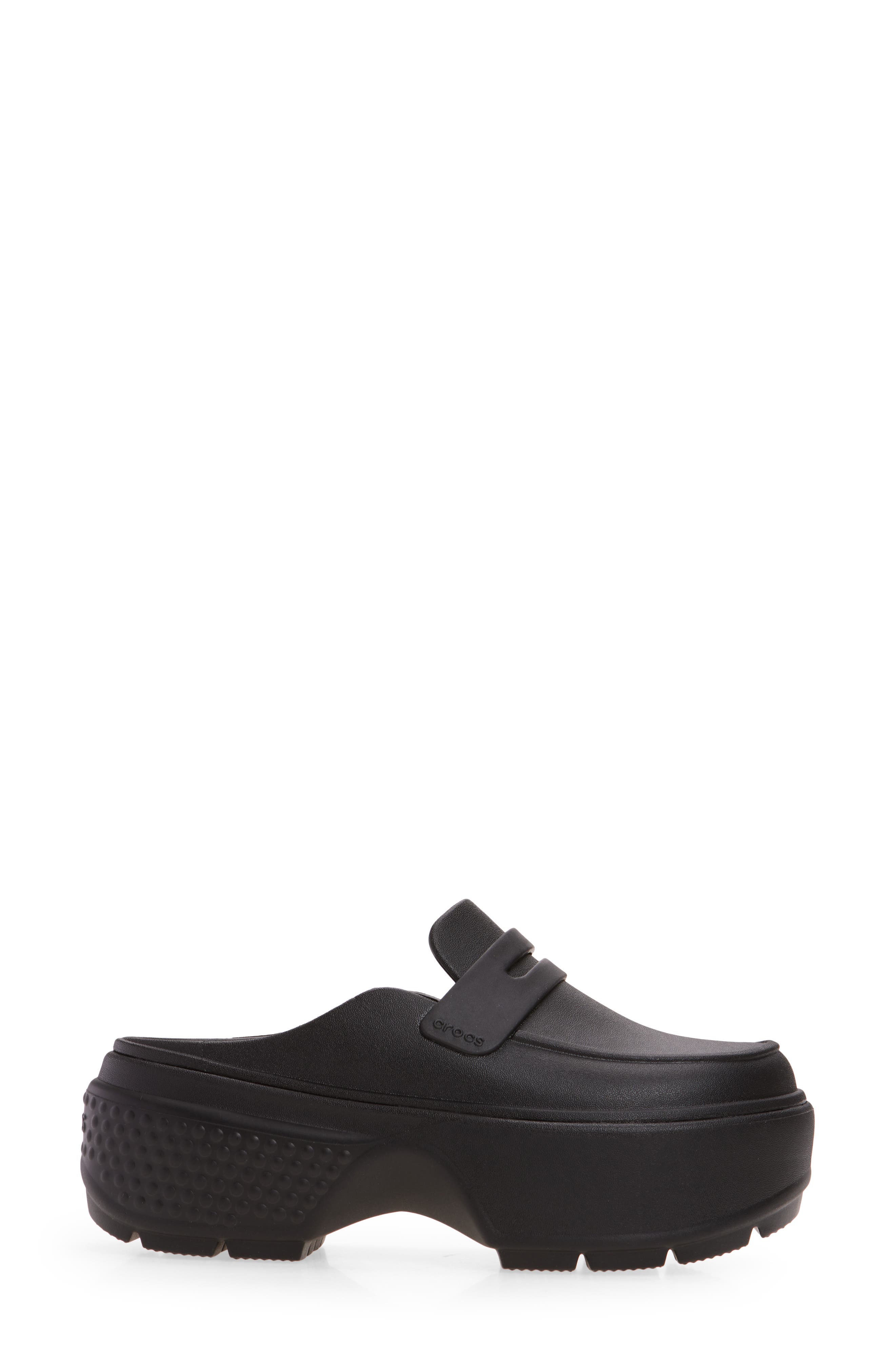 CROCS Stomp Loafer, Alternate, color, Black/ Black