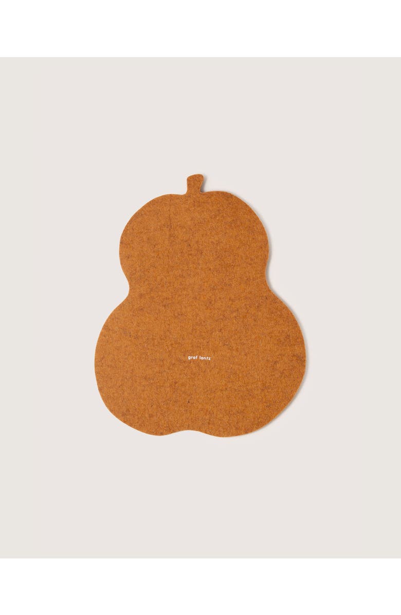 Graf Lantz Merino Wool Pumkin Trivet, Main, color, Miso