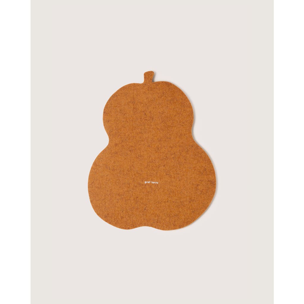 Graf & Lantz Graf Lantz Merino Wool Pumkin Trivet In Brown