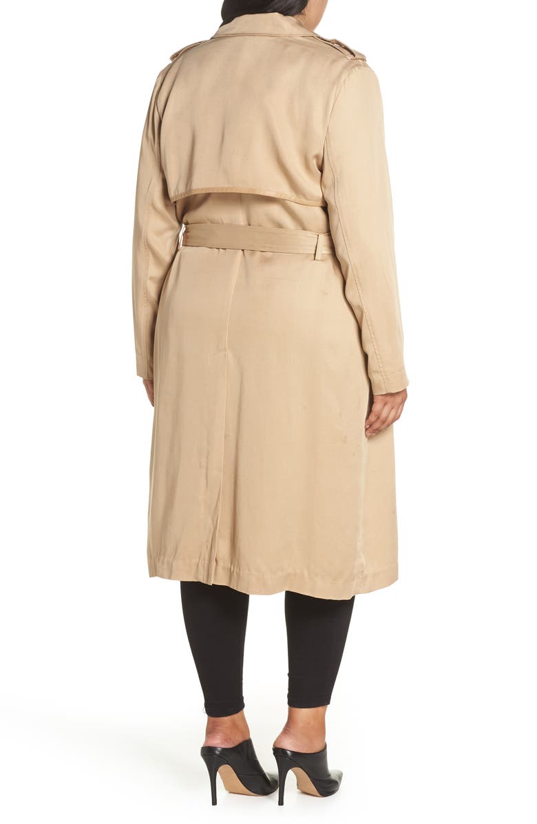 Badgley Mischka Collection Badgley Mischka Angelina Trench Coat, Alternate, color,