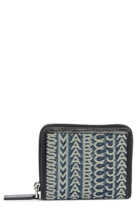 Monogram Denim Bifold Wallet