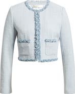 LoveShackFancy Azula Crop Tweed Jacket