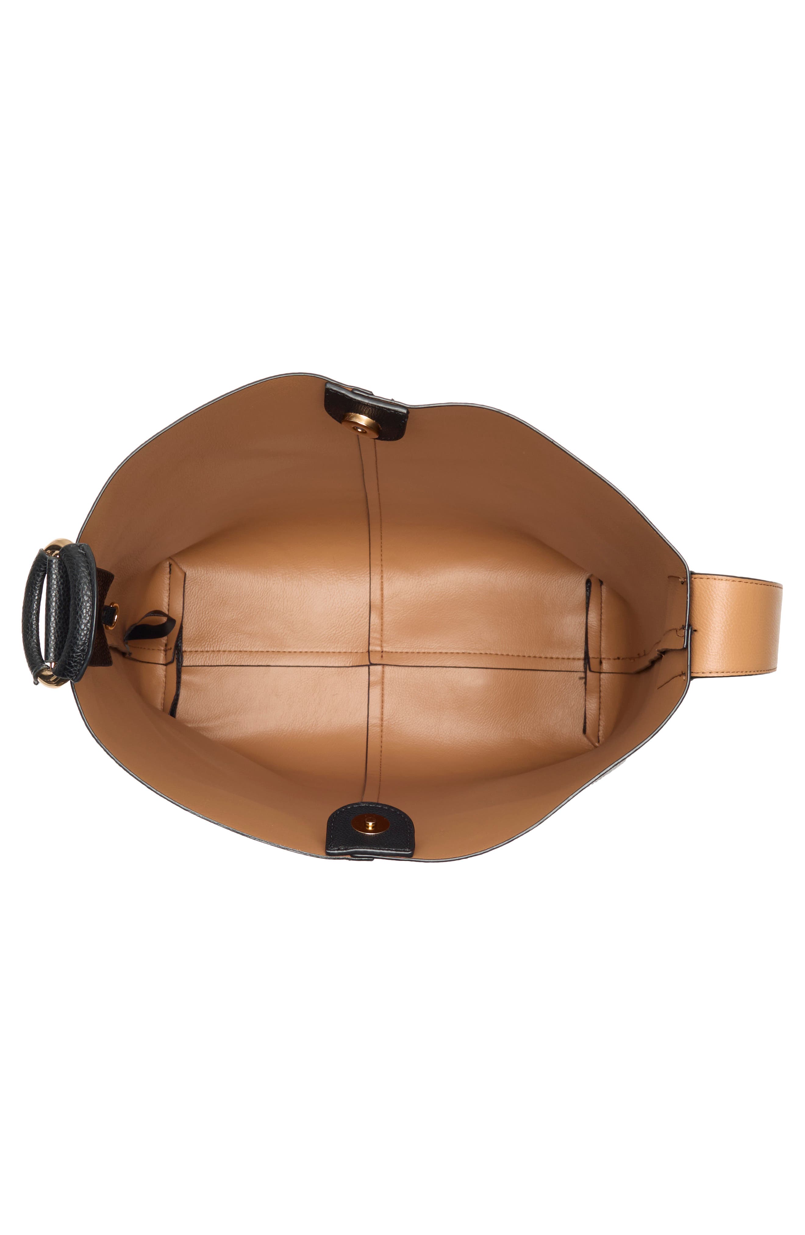 MUNDI SMALL LEATHER GOODS Erika Hobo Bag, Alternate, color, Black