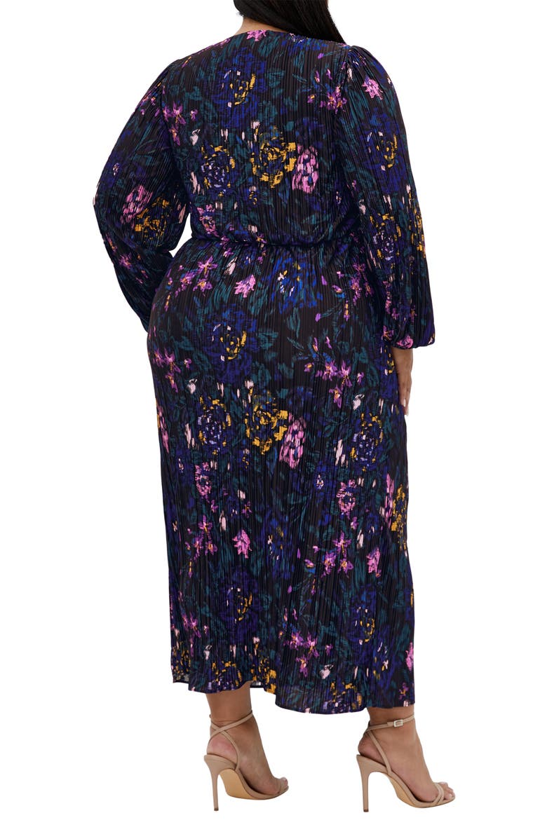 Kaya Floral Long Sleeve Maxi Dress, Alternate, color, ETCHED FLORAL
