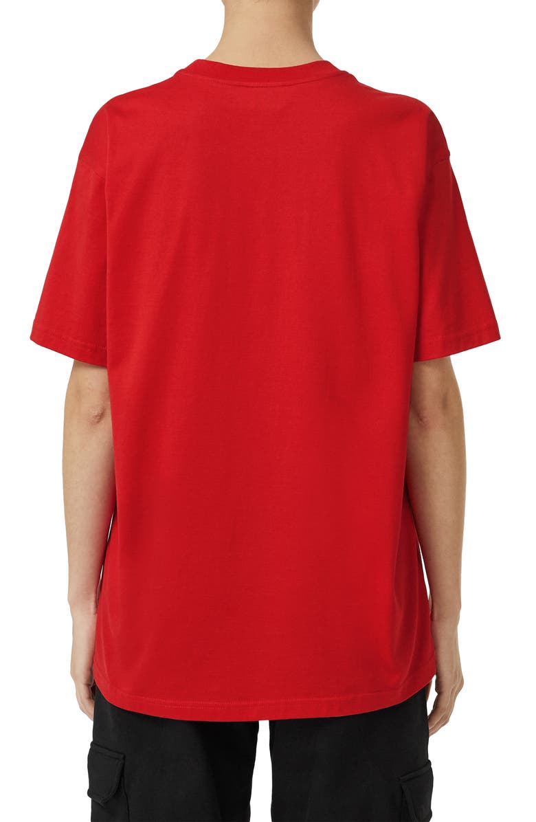 Burberry Hustley Horseferry Print Cotton Tee, Alternate, color, 