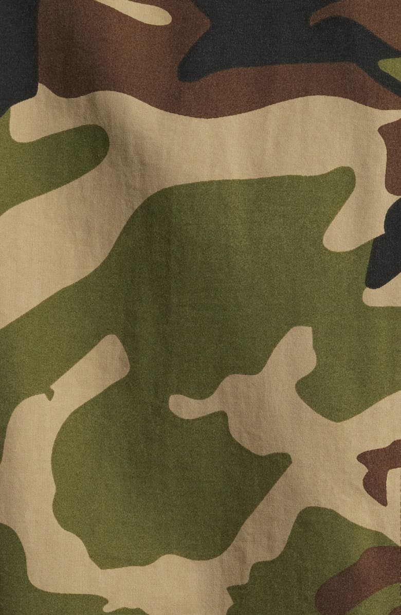 Fear of God Essentials Gender Inclusive Camo Shirt Jacket, Alternate, color, 