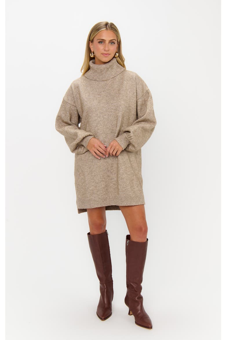 Chester Sweater Dress, Main, color, Oatmeal Knit