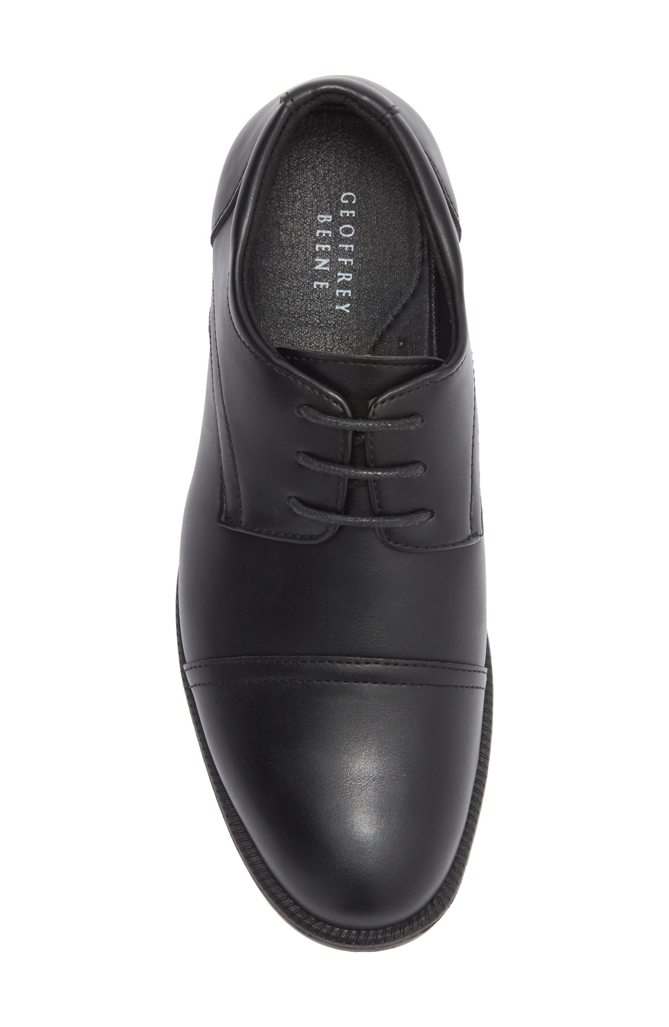 GEOFFREY BEENE Kids' Cap Toe Derby, Alternate, color, Black