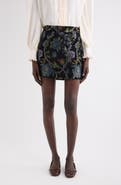 Chloé Floral Tapestry Jaquard Miniskirt