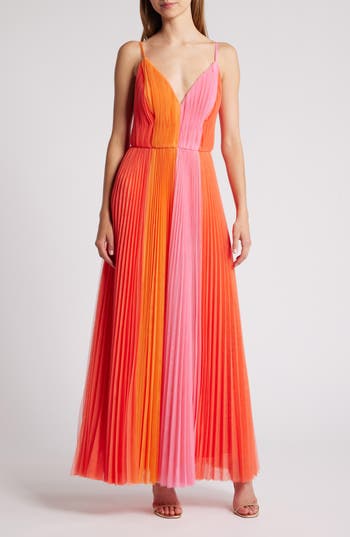 Hutch Calypso Gown In Warm Multi In Warm Multi