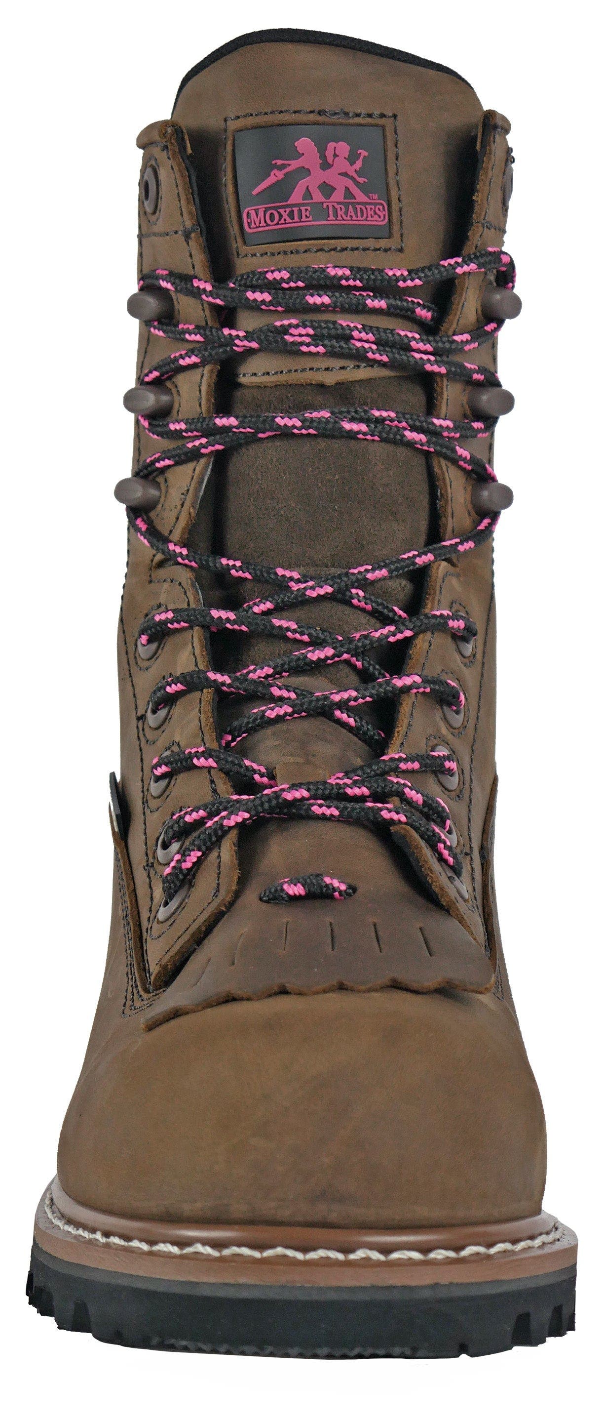 Moxie Trades Moxie Mareen Kiltie 8 Inch Composite Toe Work Boot, Alternate, color, Brown