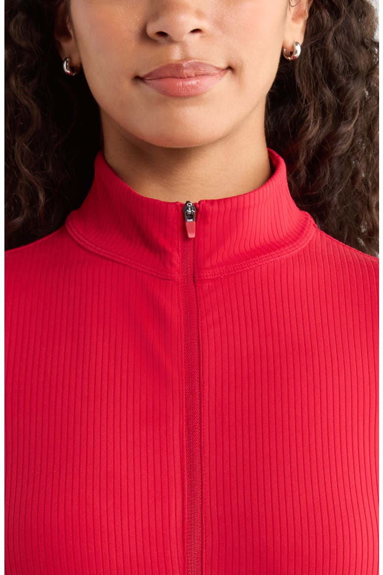 Thrive Rib Full Zip Jacket, Alternate, color, RED JESTER