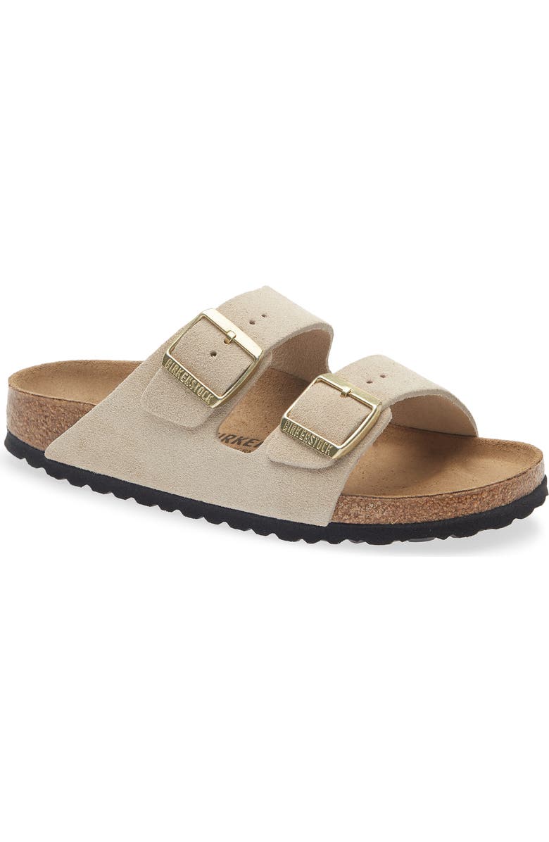 Birkenstock Arizona Sandal, Main, color, Sandcastle Suede