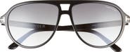 TOM FORD Jeffrey 59mm Gradient Pilot Sunglasses