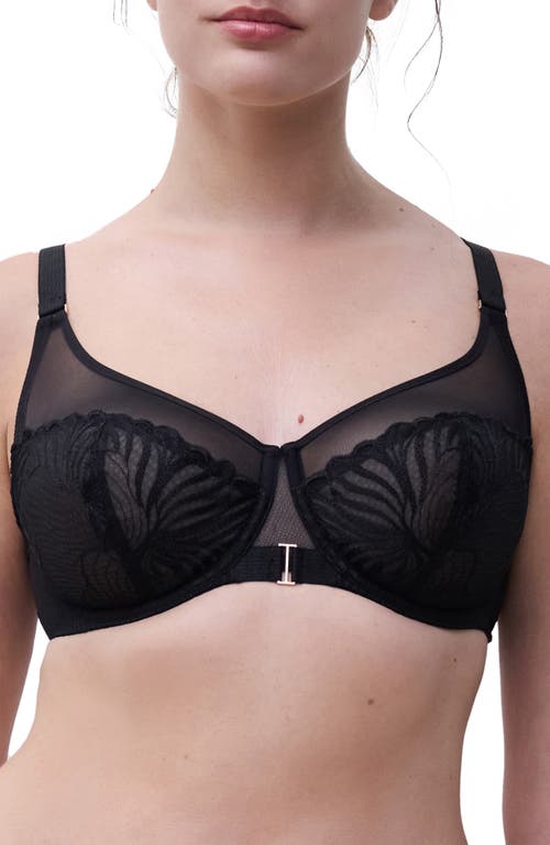 Chantelle Lingerie Legend Full Coverage Underwire Bra In Black
