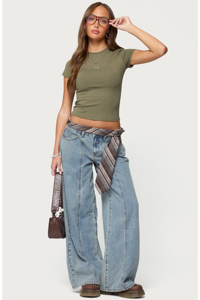 Tay Crop Top, Alternate, color, OLIVE