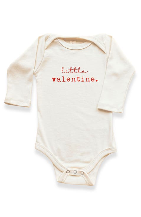 Little Valentine Gender Inclusive Organic Baby Bodysuit Long Sleeve