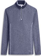 Bugatchi Quarter Zip Performance Pullover
