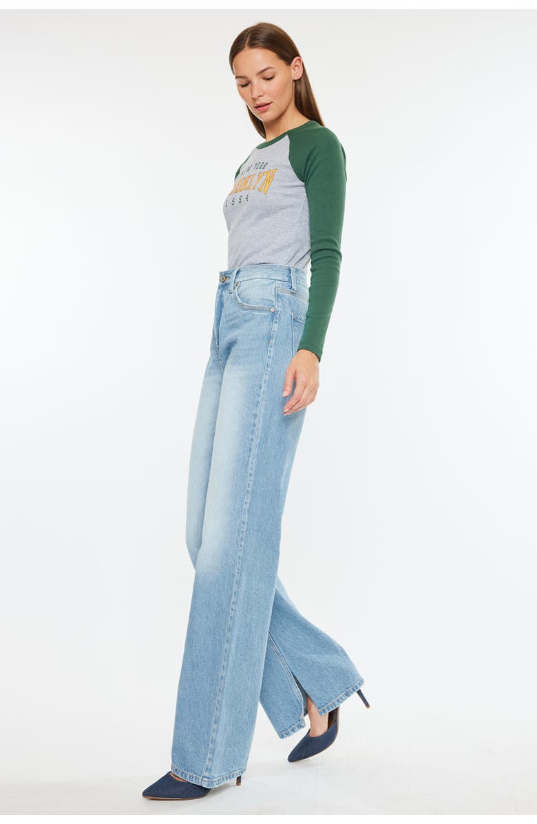 KanCan Janna High Rise 90's Flare Jeans, Alternate, color, Light Wash