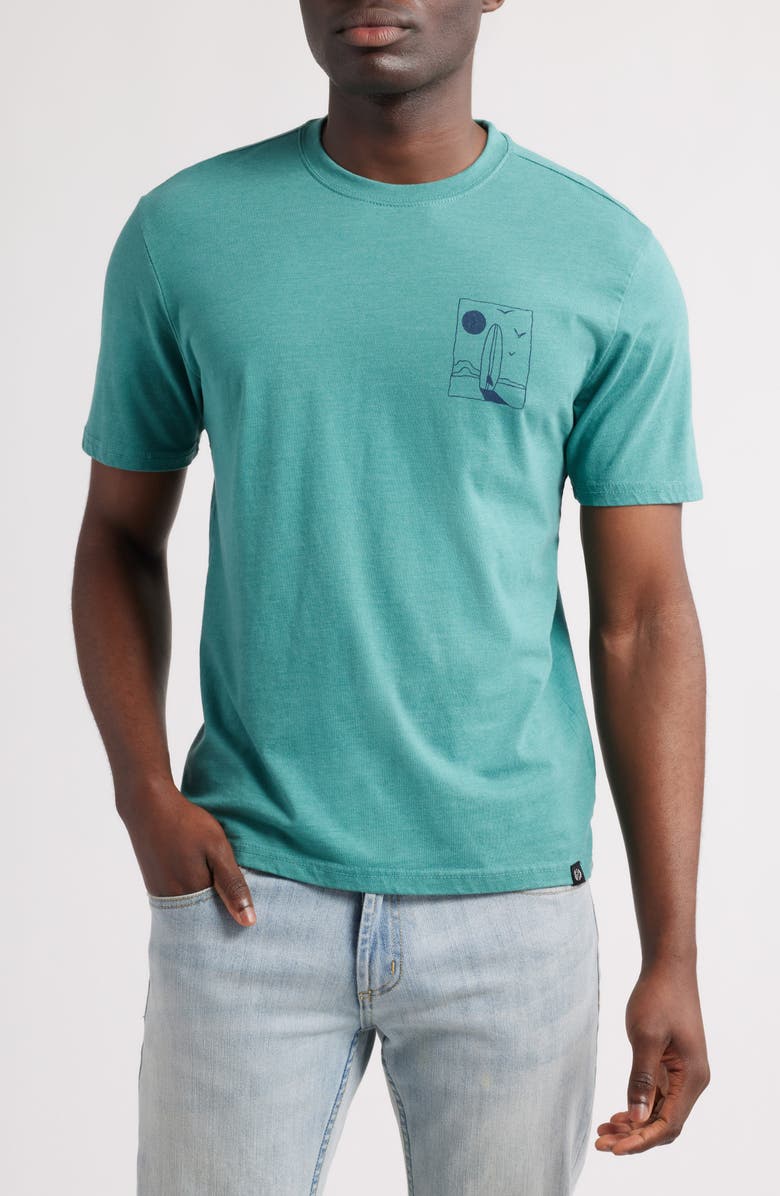 Threads 4 Thought Surf Beach Soft Wash Cotton Blend Graphic T-Shirt, Main, color, 