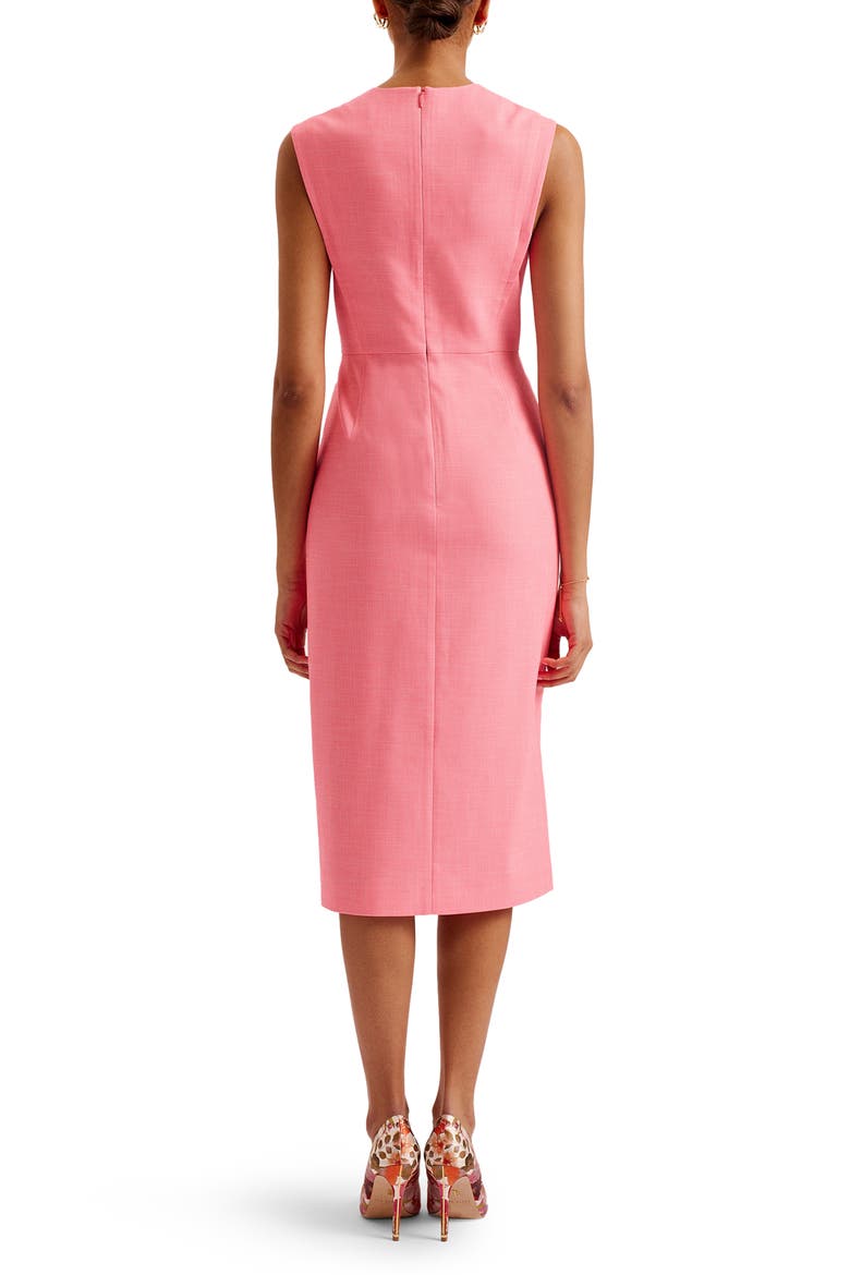Maryn Sleeveless Midi Sheath Dress, Alternate, color, PINK