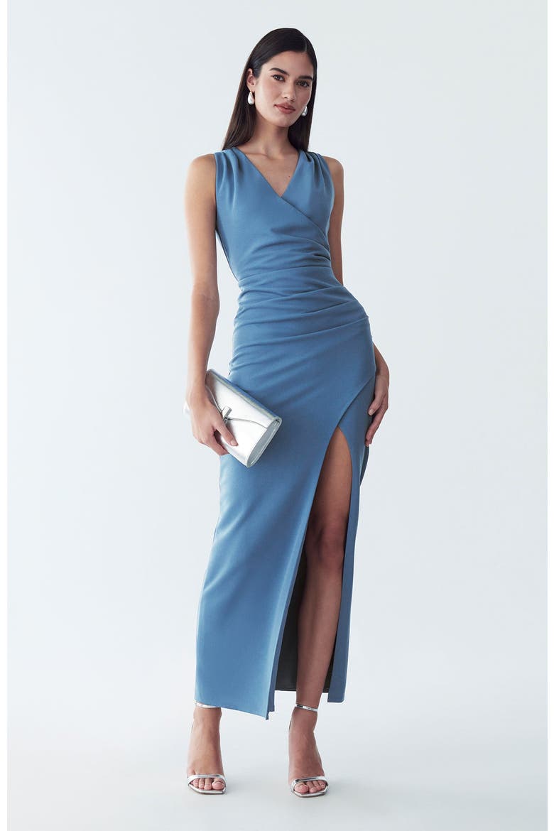 Merry Maxi Dress, Alternate, color, Petrol Blue