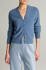 Vince Boiled Cashmere V-Neck Cardigan